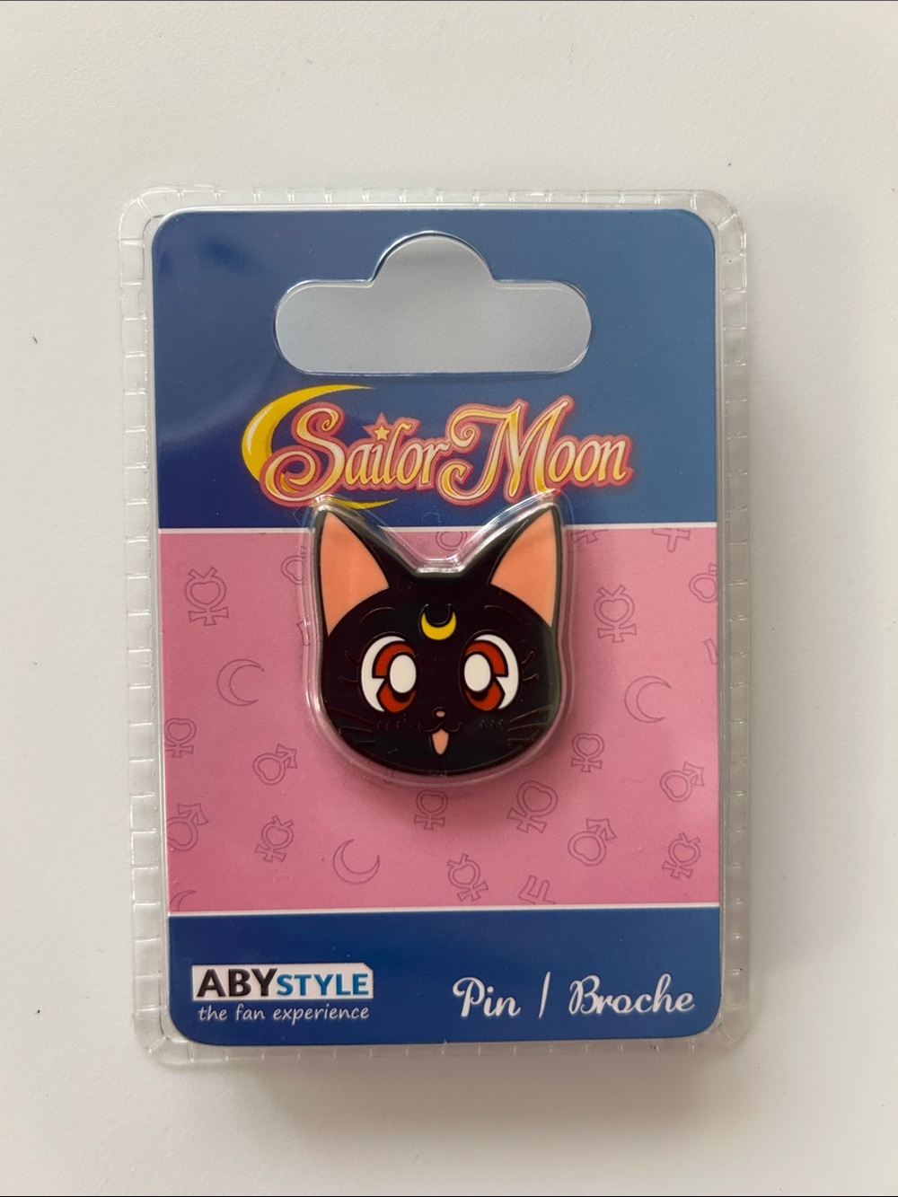 Sailor Moon Luna Cat Enamel Pin ABYstyle European Import NWT